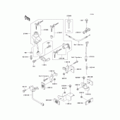 Схема вузла: Ignition switch/locks/reflectors для Kawasaki ZX1200 Ninja ZX-12R