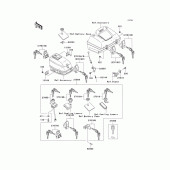 Схема узла: Ignition switch/locks/reflectors для Kawasaki ZG1200 Voyager XII