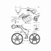 Схема вузла: Decals(Green) для Kawasaki ZX1000 Z1000SX