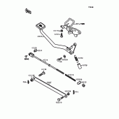 Схема вузла: Лапка гальма для Kawasaki EL250 Eliminator 250LX