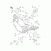 Схема вузла: Кронштейн для Kawasaki EX500 GPZ500