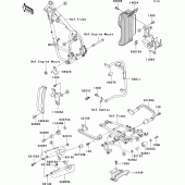 Схема узла: Крепление двигателя для Kawasaki KL650 KLR650