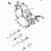 Схема узла: Frame fitting для Kawasaki VN1500 VN-15 SE