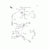 Схема вузла: Котушка запалювання для Kawasaki EJ400 W400
