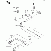 Схема вузла: Перемикач передач для Kawasaki ZR550 Zephyr