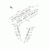 Схема узла: Клапан(ы) для Kawasaki ZX1100 GPZ1100