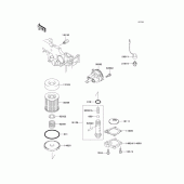 Схема вузла: Масляний насос для Kawasaki EL250 Eliminator 250