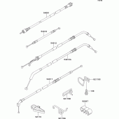 Схема узла: Тросики для Kawasaki ZX1100 ZZ-R1100