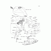 Схема вузла: Fuel evaporative system для Kawasaki ZR750 Z750S