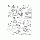 Схема вузла: Електроустаткування для Kawasaki VN1700 Vulcan 1700 Voyager ABS