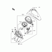 Схема вузла: Meter(s) для Kawasaki VN900 Vulcan 900 Custom