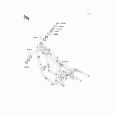 Схема вузла: Рама для Kawasaki EN500 Vulcan 500 LTD