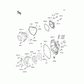 Схема вузла: Engine cover(s) для Kawasaki ZR750 Z750