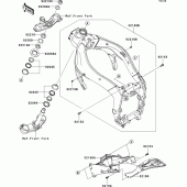 Схема узла: Рама для Kawasaki ZX600 Ninja ZX-6R