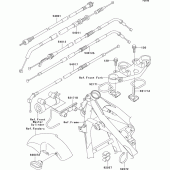 Схема узла: Тросики для Kawasaki ZR750 ZR-7S