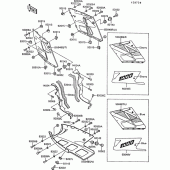 Схема вузла: Cowling lowers(1/2)(zx1000-b3) для Kawasaki ZX1000 ZX-10