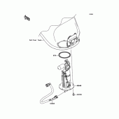 Схема узла: Топливный насос для Kawasaki KLZ1000 Versys 1000