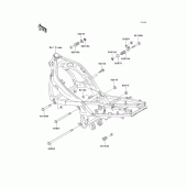 Схема вузла: Кріплення для Kawasaki ZX600 ZZ-R600
