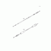 Схема вузла: Троси для Kawasaki KX125