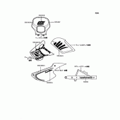 Схема вузла: Наклейки для Kawasaki KMX80 KSR-II