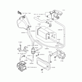 Схема вузла: Fuel evaporative system для Kawasaki KL650 KLR650