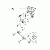 Схема вузла: Лапка гальма для Kawasaki ZR1000 Z1000