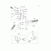 Схема узла: Руль & Пульт управления рулевой для Kawasaki EX250 ZZR250