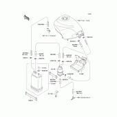 Схема вузла: Fuel evaporative system(ca) для Kawasaki EX250 Ninja 250