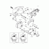 Схема вузла: Headlight(s)(kl650-c1) для Kawasaki KL650 KLR650