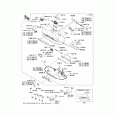 Схема вузла: Saddlebags(1/2)(side bag) для Kawasaki VN1700 VN1700 Classic Tourer