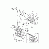 Схема вузла: Картер двигуна для Kawasaki KLX110 KLX110L