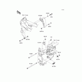 Схема узла: Крепление двигателя для Kawasaki ZR750 Z750S
