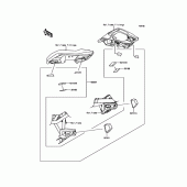 Схема вузла: Аксесуари (Bag Fitting Kit) для Kawasaki KLE650 Versys 650 ABS
