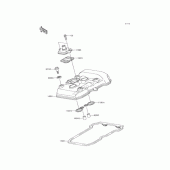 Схема вузла: Кришка ГБЦ для Kawasaki KLE250 Versys-X 250 ABS