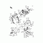 Схема узла: Нижний обтекатель для Kawasaki ZX1400 ZZR1400 ABS