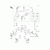 Схема узла: Замок зажигания для Kawasaki KL650 KLR650