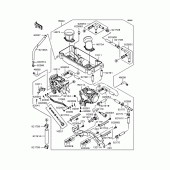 Схема вузла: Карбюратор для Kawasaki VN250 Eliminator 250V
