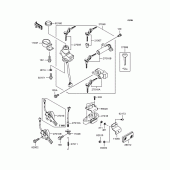 Схема вузла: Замок запалювання для Kawasaki ZR250 Balius-II
