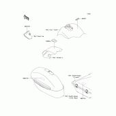 Схема узла: Информационные наклейки для Kawasaki VN1700 VN1700 Voyager ABS