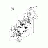 Схема вузла: Meter(s) для Kawasaki VN900 Vulcan 900 Classic