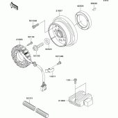 Схема вузла: Генератор для Kawasaki EJ800 W800