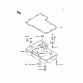 Схема вузла: Oil pan для Kawasaki ZR400 ZRX
