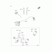 Схема вузла: Електроустаткування для Kawasaki KLX125 KLX125