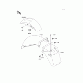 Схема узла: Крыло для Kawasaki EX500 EX500