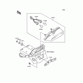 Схема узла: Задний фонарь (Стоп-сигнал) для Kawasaki ZR1200 ZRX1200S