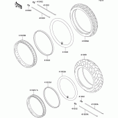 Схема вузла: Шини для Kawasaki BN125 Eliminator