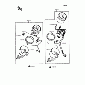 Схема узла: Панель приборов для Kawasaki EL250 Eliminator 250SE