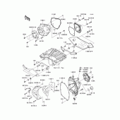 Схема вузла: Engine cover(s)(1/2) для Kawasaki ZR1000 Z1000
