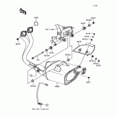 Схема вузла: Глушник для Kawasaki ER650 Z650 ABS
