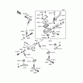 Схема вузла: Передній гальмівний циліндр для Kawasaki ZR750 Zephyr